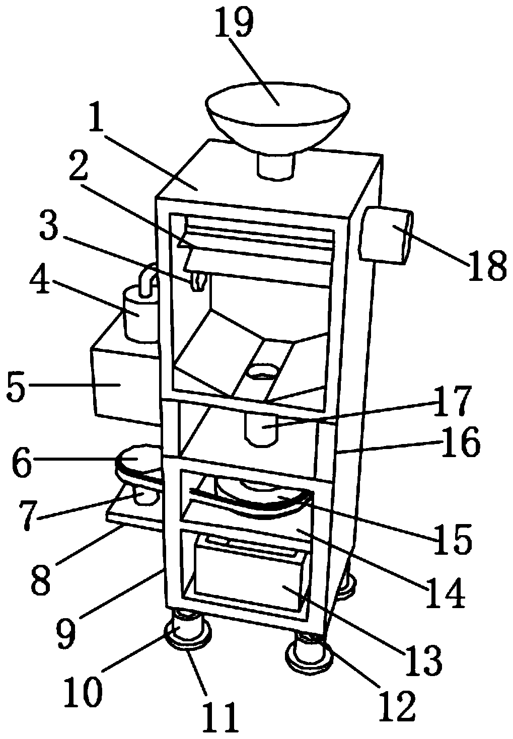 Multifunctional medicinal material processing device