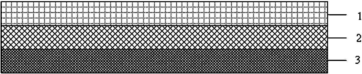 Antibacterial haze-preventing mask material containing bamboo leaf flavonoid and preparation method thereof