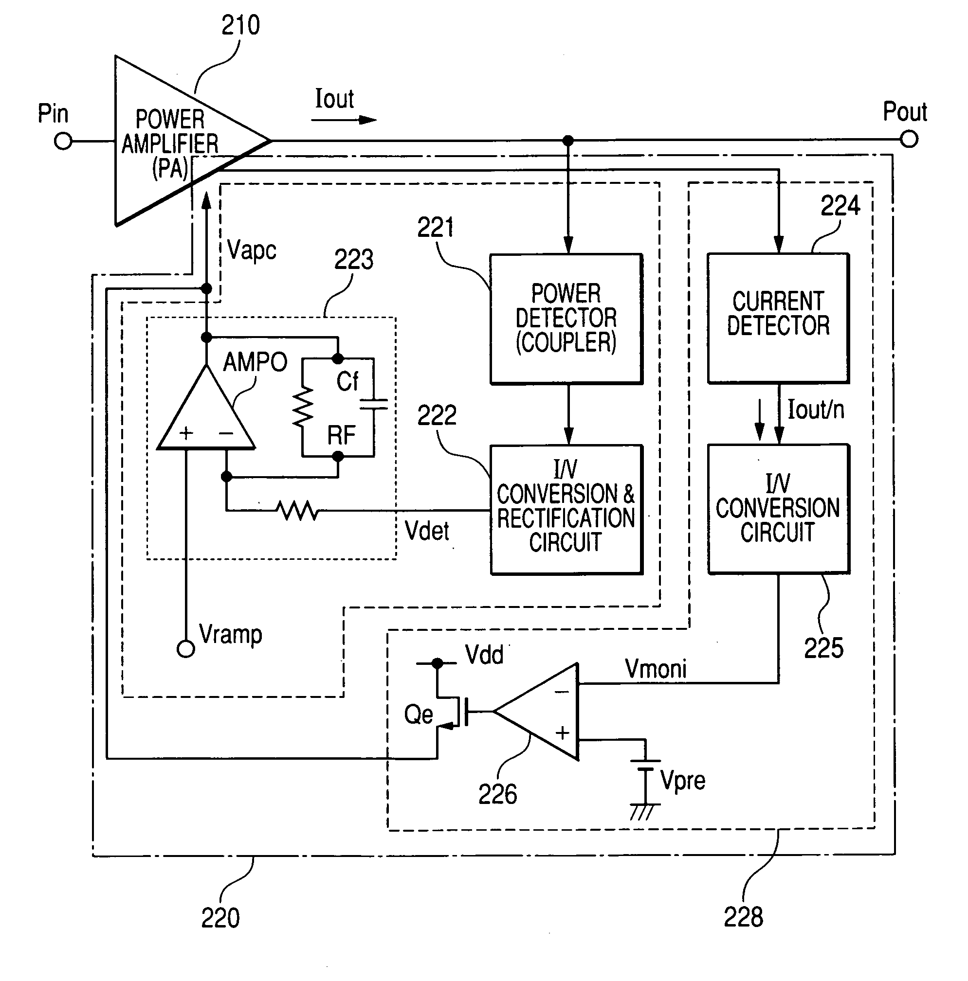 Electronics parts for high frequency power amplifier