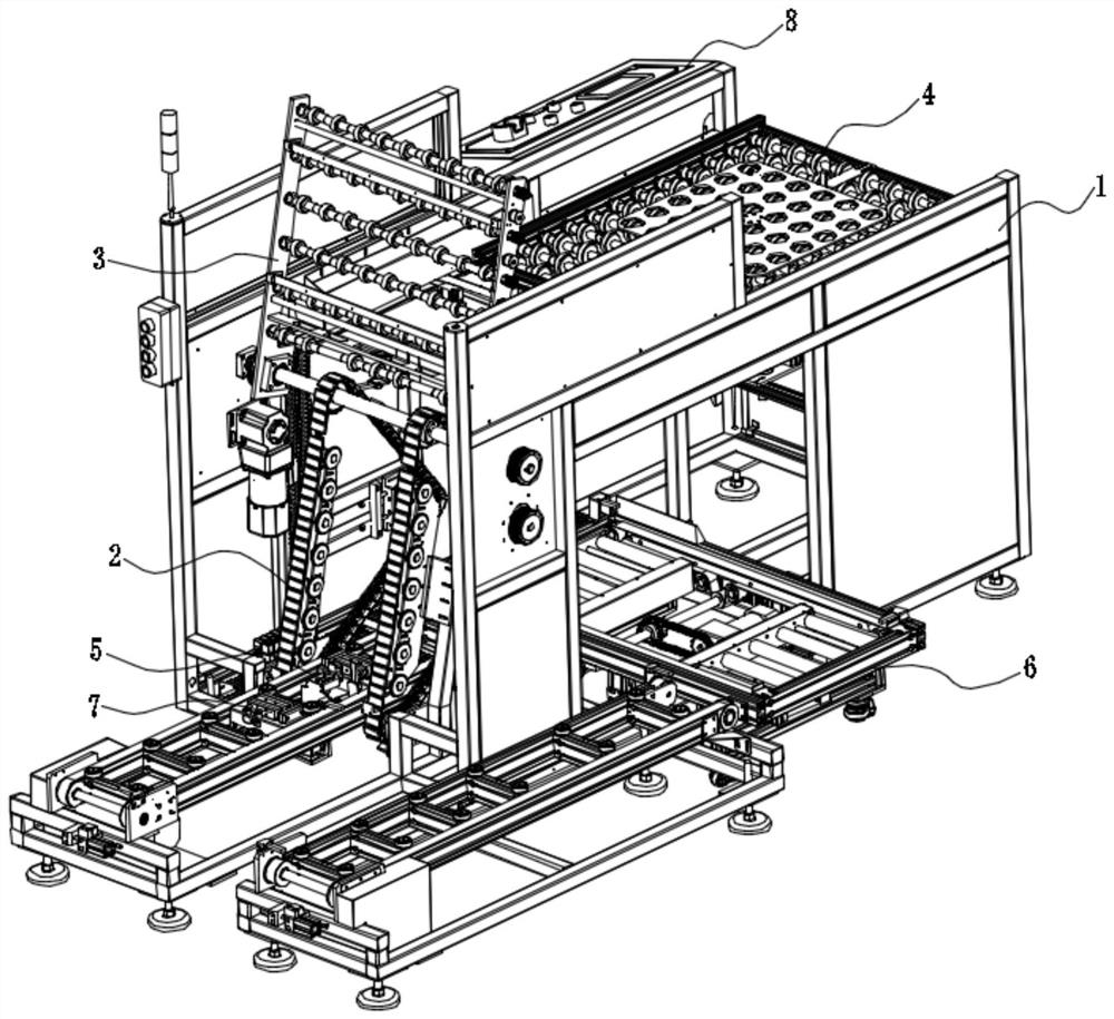 High-precision full-automatic plate collecting and placing machine