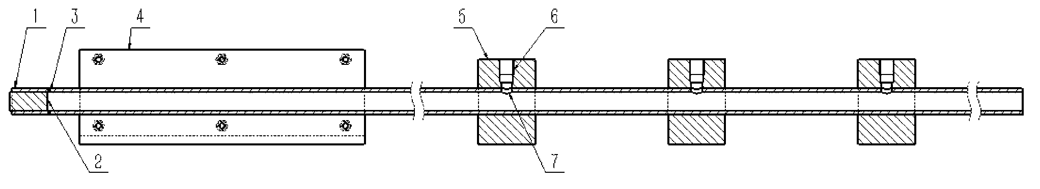 Device for measuring knocking combustion pressure in millimeter-level circular tube