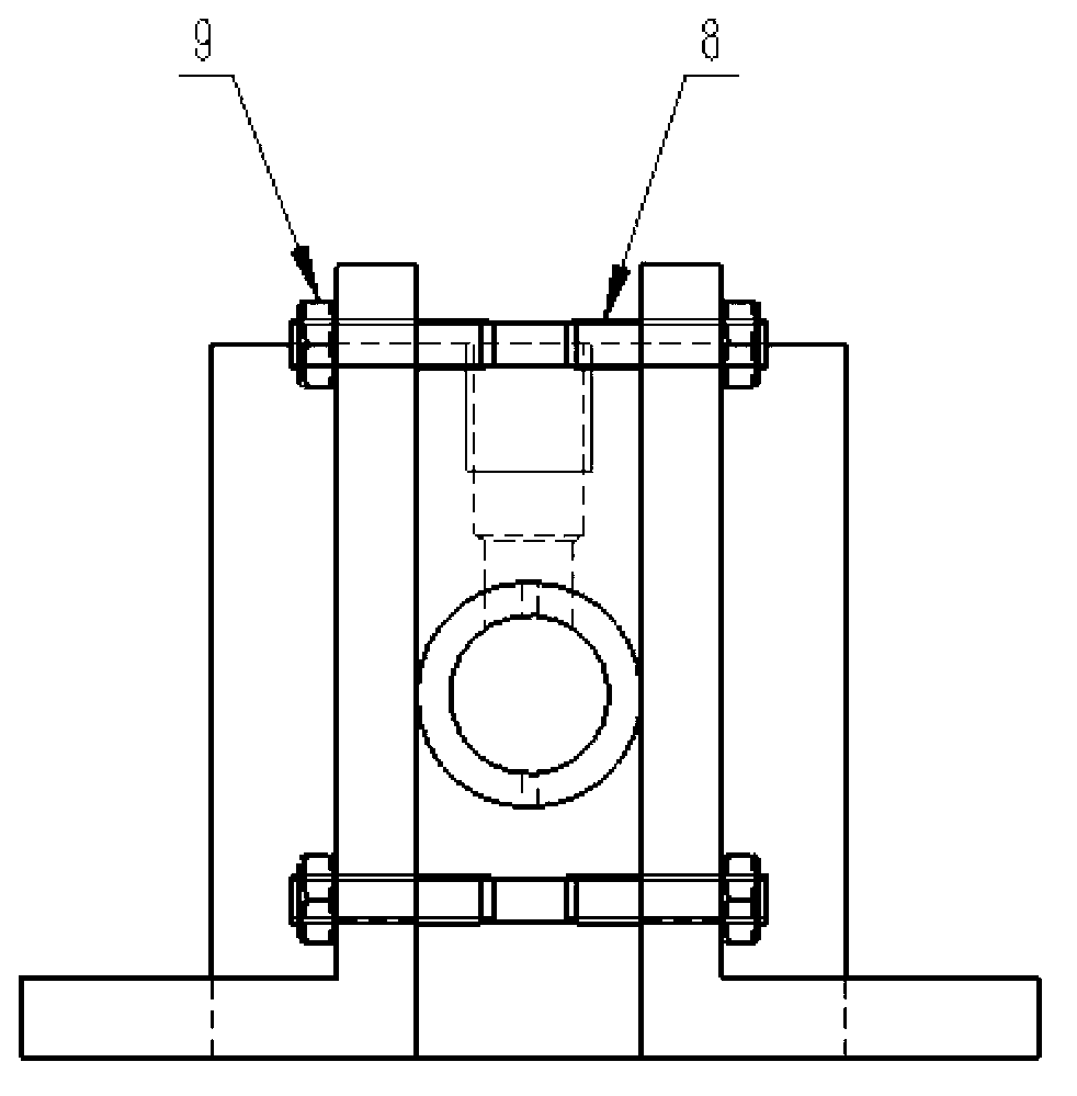 Device for measuring knocking combustion pressure in millimeter-level circular tube