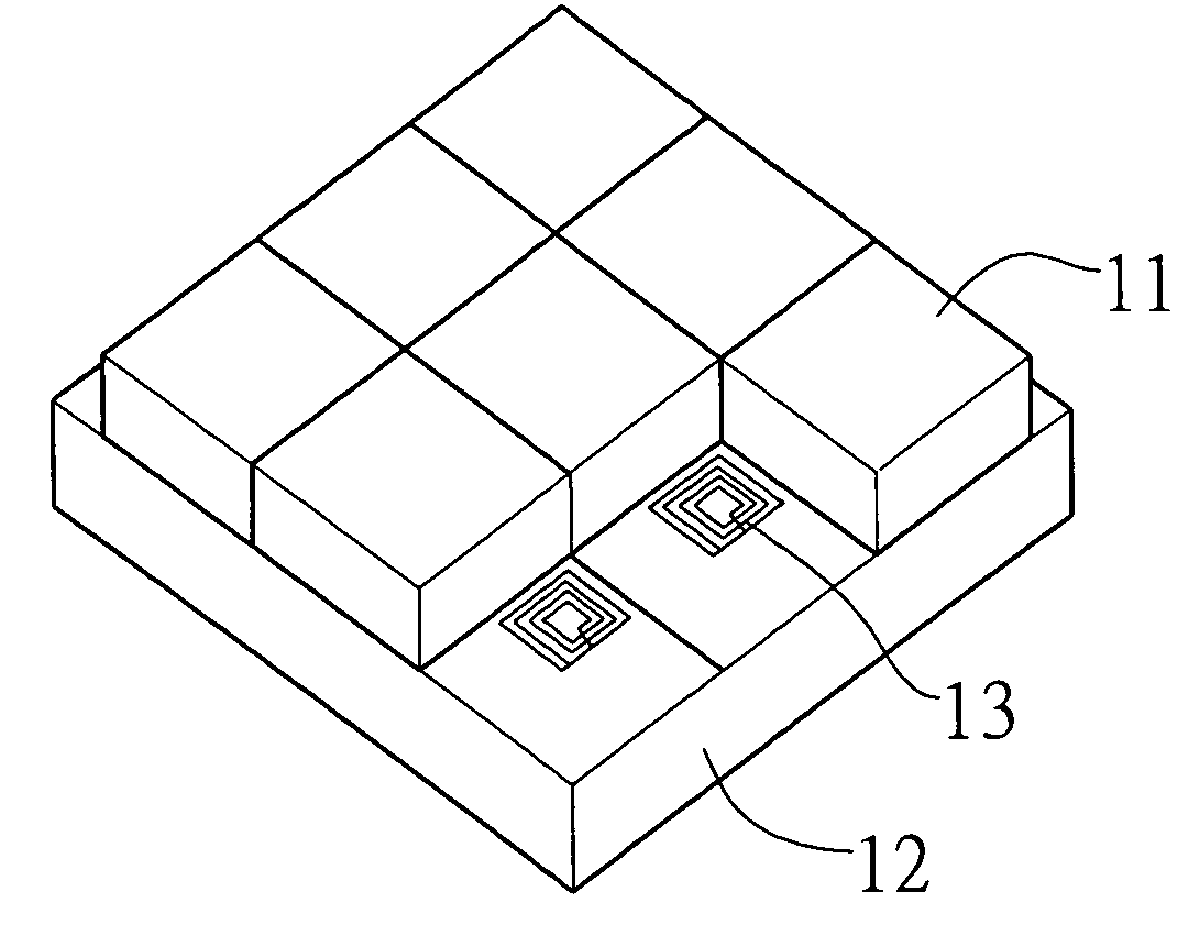 Multi-dimensional antenna in RFID system for reading tags and orientating multi-dimensional objects