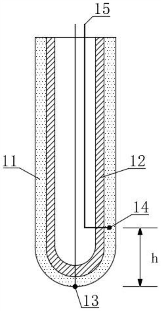 Glass lining on-line damage detection device and detection method thereof