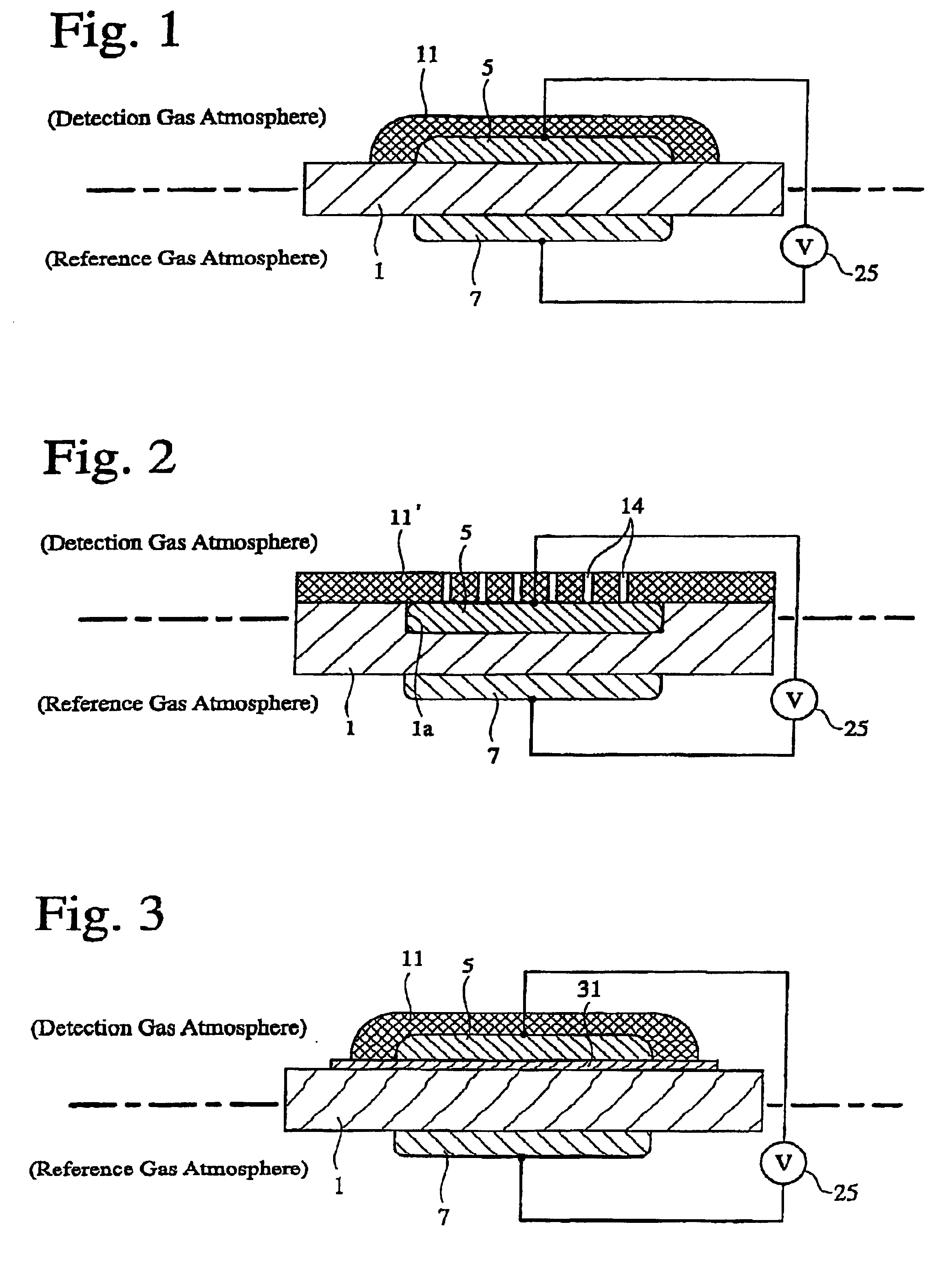 Gas-detecting element and gas-detecting device comprising same