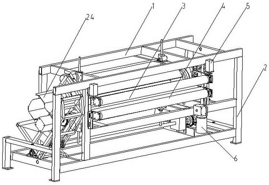 Sponge mattress winding type packaging system