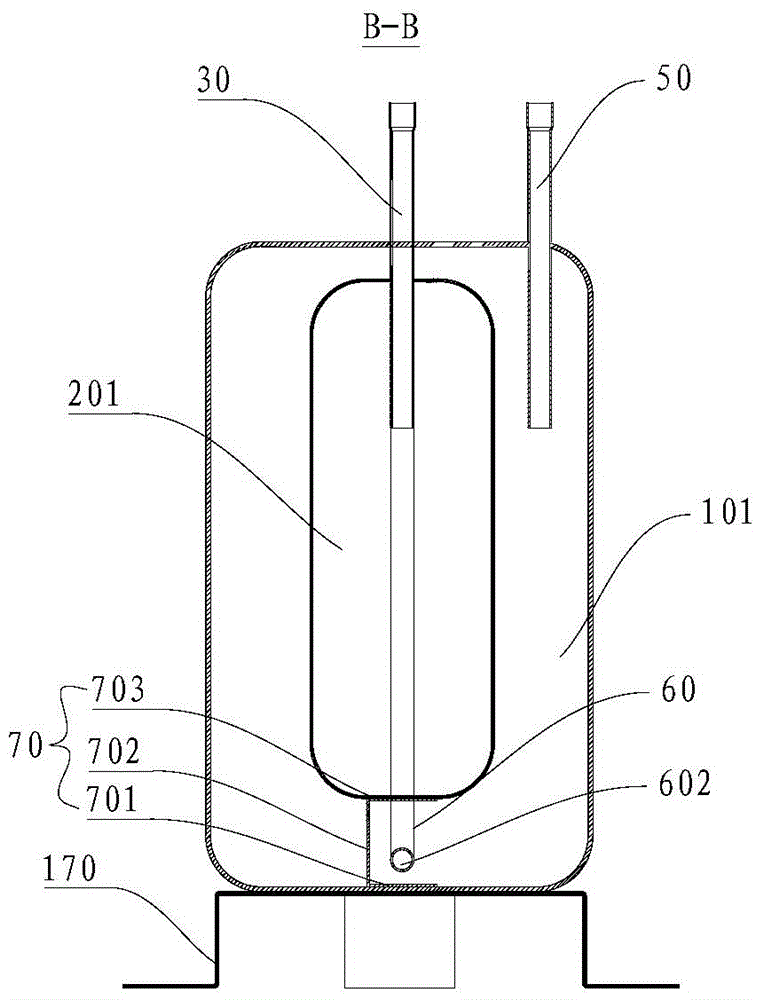 Liquid storage tank and multi-connected air conditioner provided with same