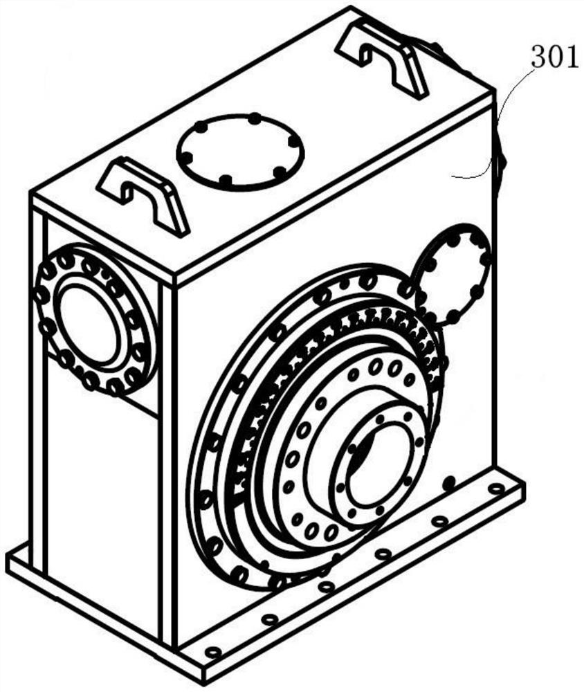 Wheel type chain arm saw