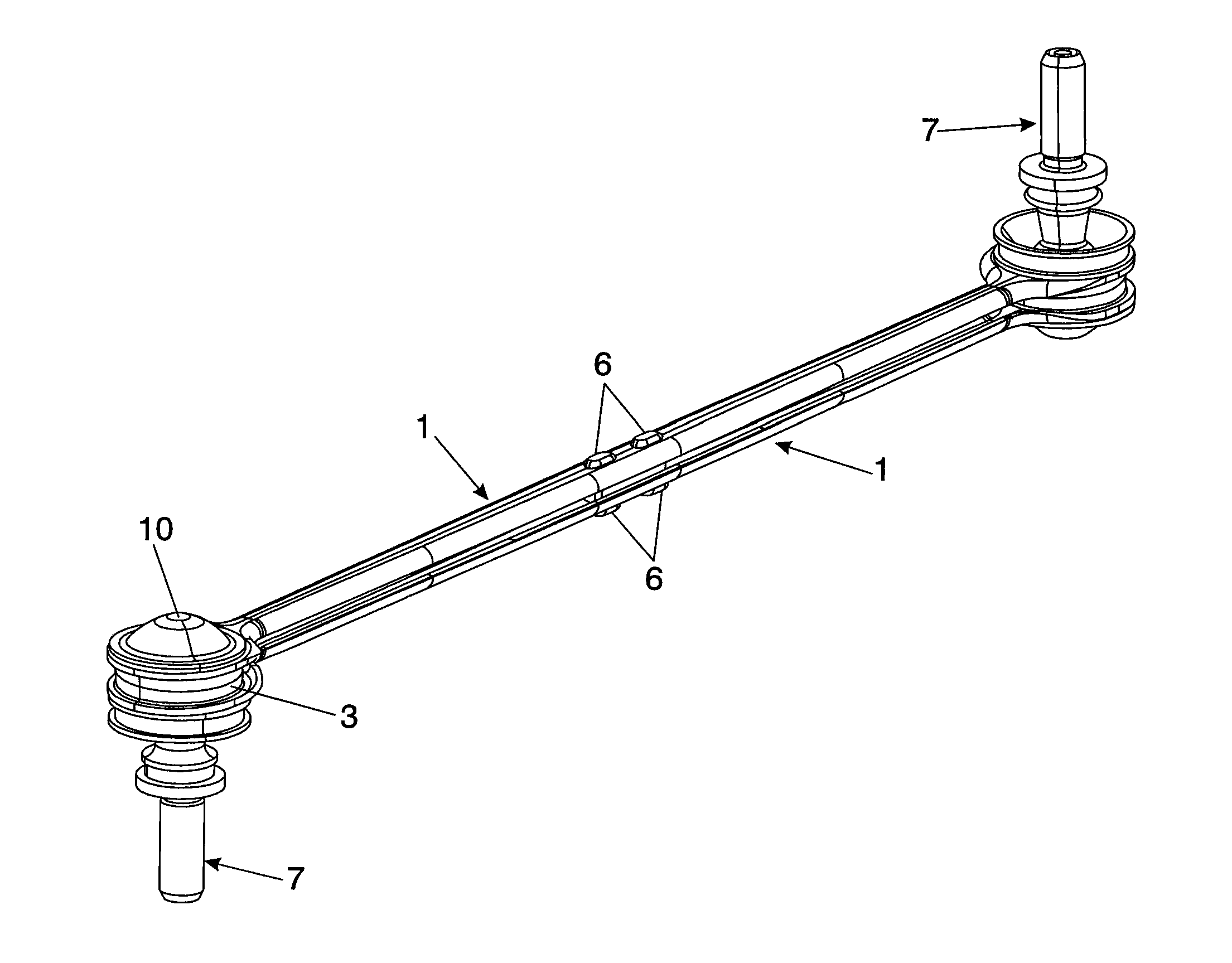 Stabilizer link for a vehicle suspension and method for obtaining it