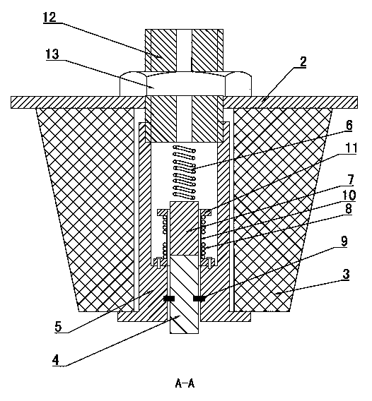 Ball mill impact force detection device and impact force detection and ball mill speed regulation method