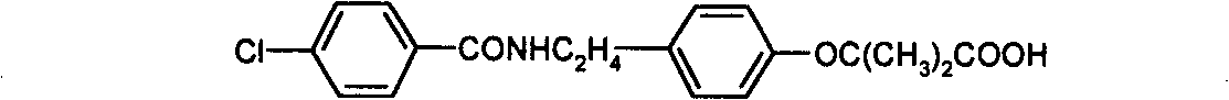 Preparation of bezafibrate