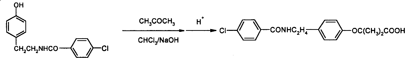 Preparation of bezafibrate