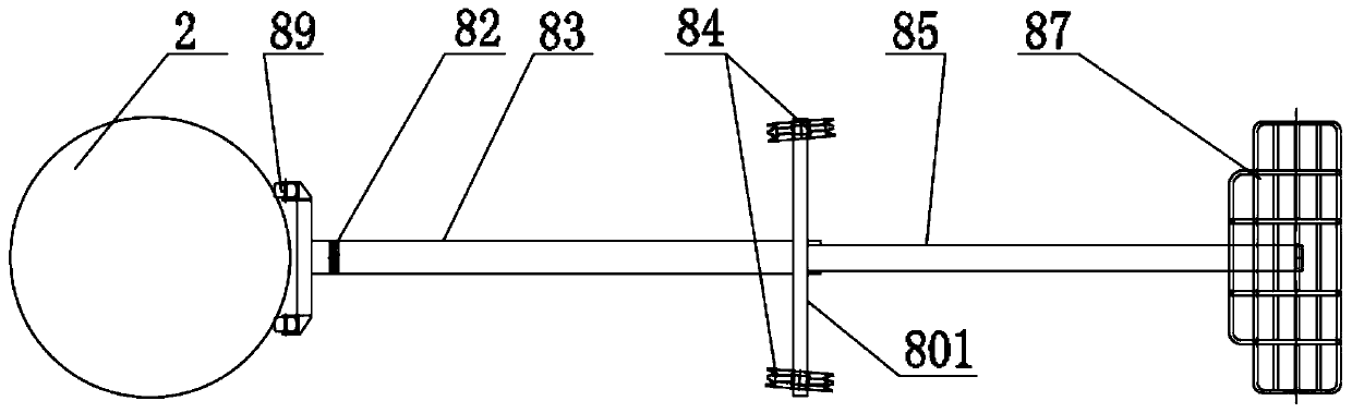 Multi-functional telescopic maintaining platform for leaf margin