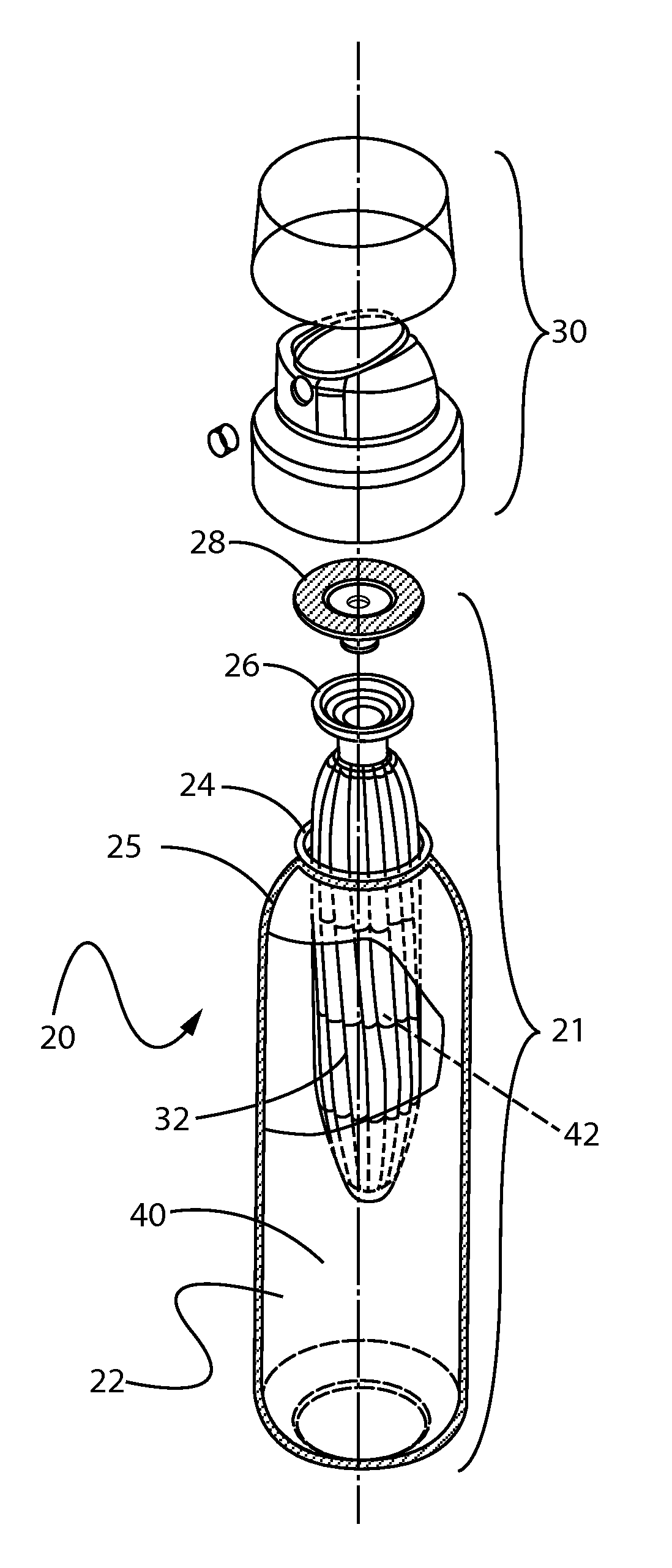 Recyclable plastic aerosol dispenser