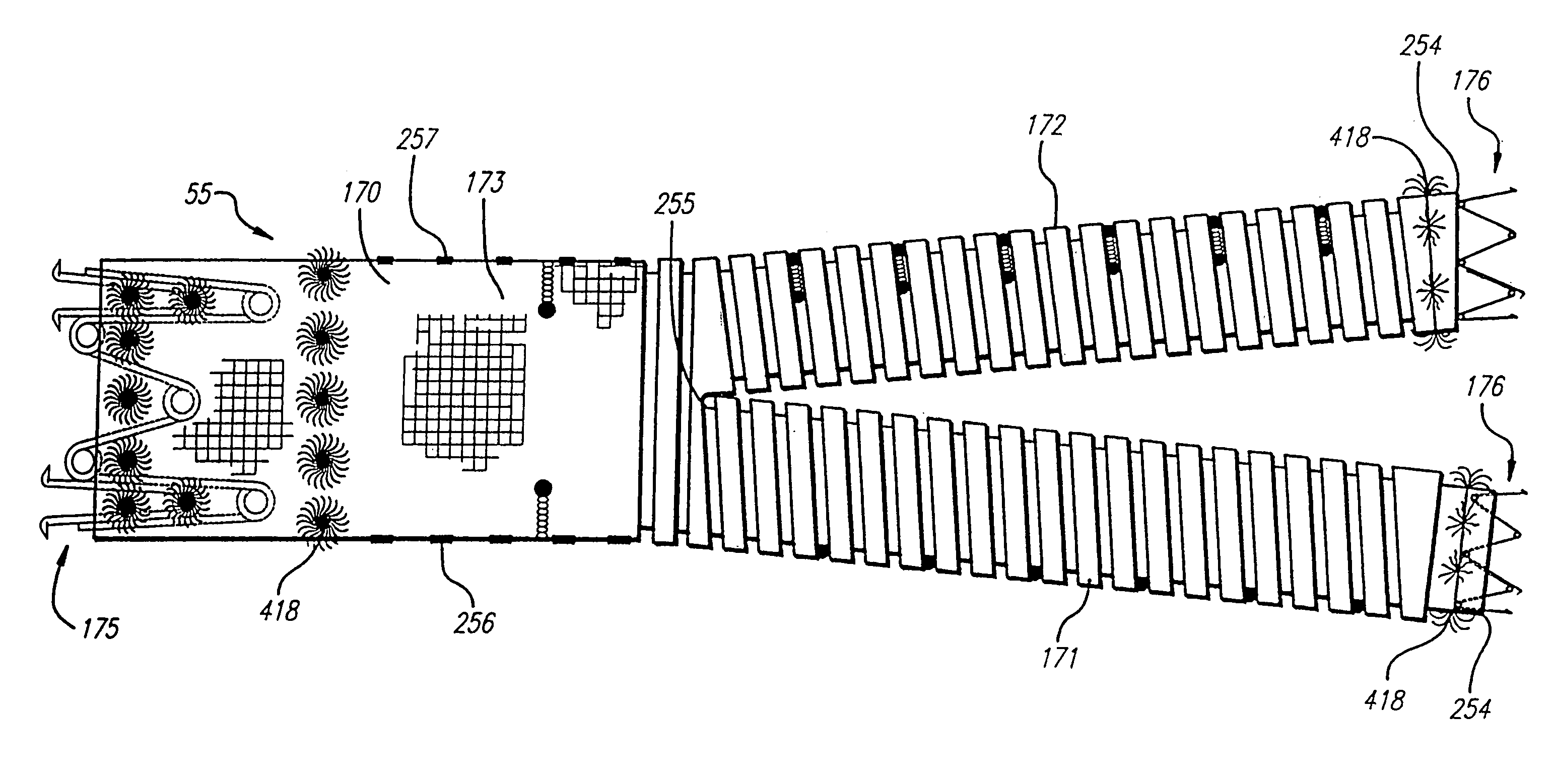 Bifurcated multicapsule intraluminal grafting system and method