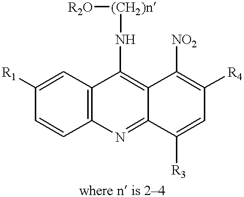 1-Nitroacridine/tumor inhibitor compositions