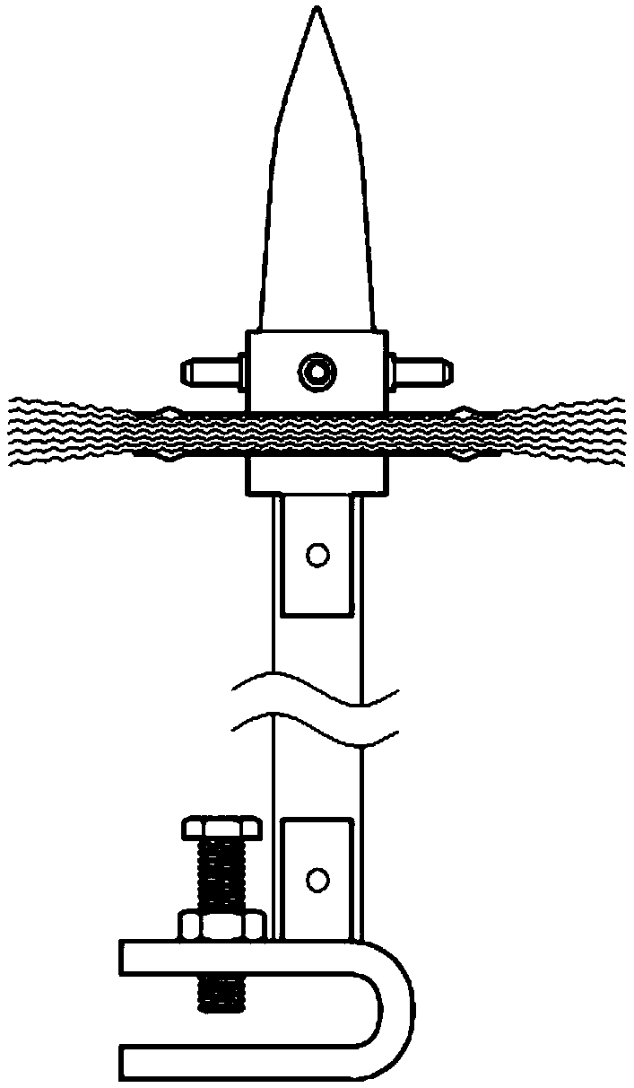 Flash-receiving needle and flash-receiving device thereof, lightning rod