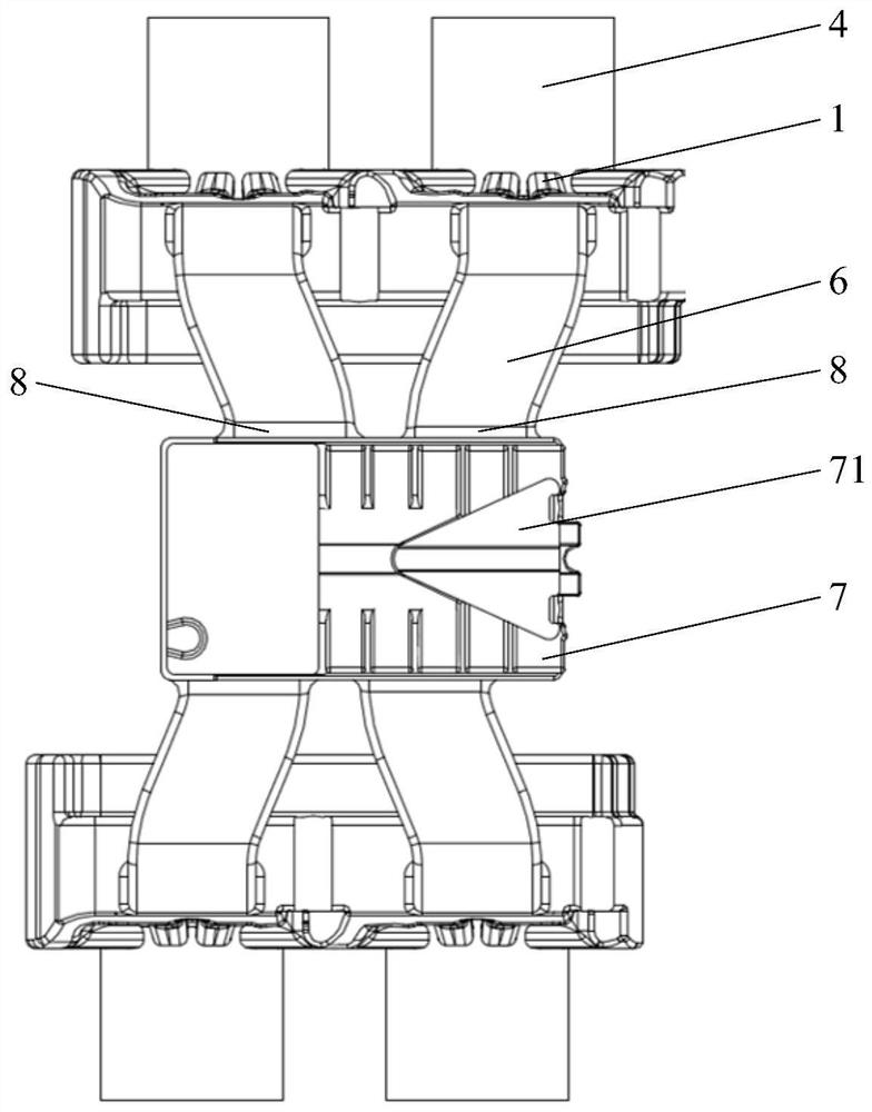 Compression ignition type two-stroke aviation piston engine and air passage thereof