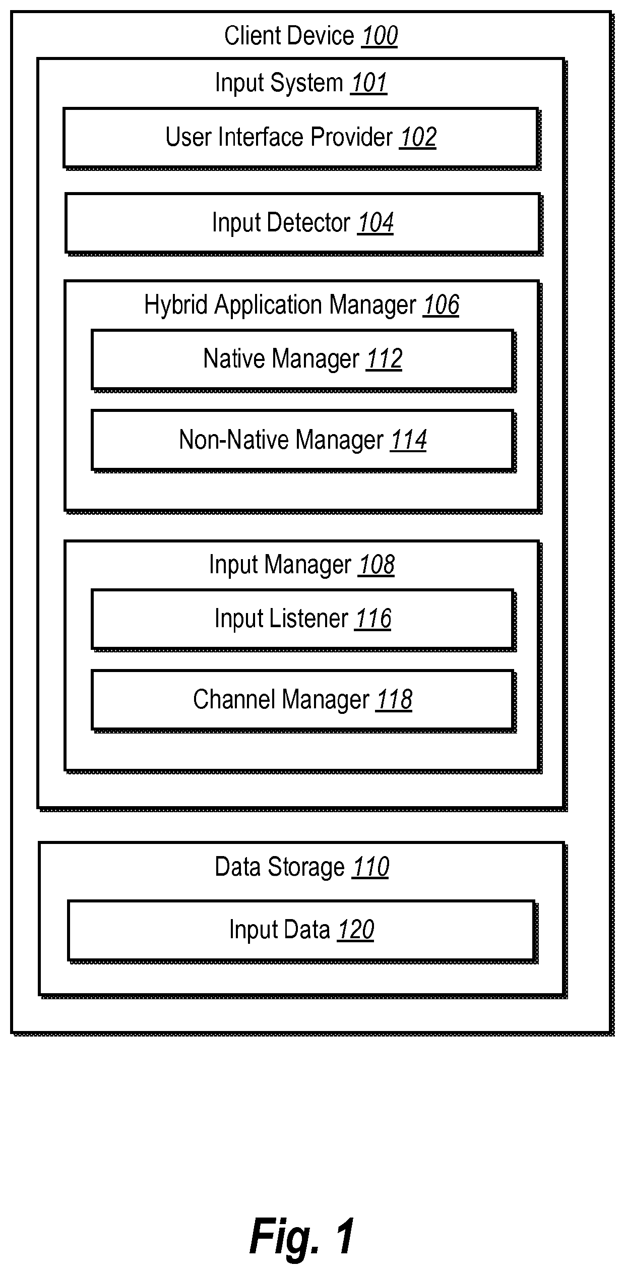 Processing touch gestures in hybrid applications