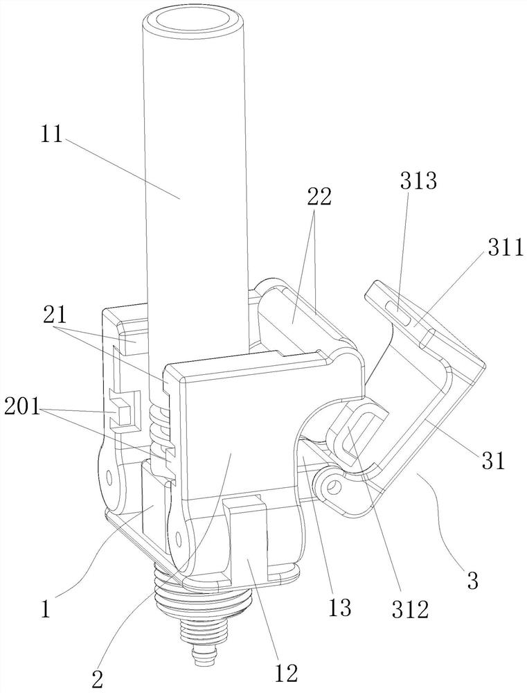 Claw-type launcher for water rocket launch and launch method of claw-type launcher