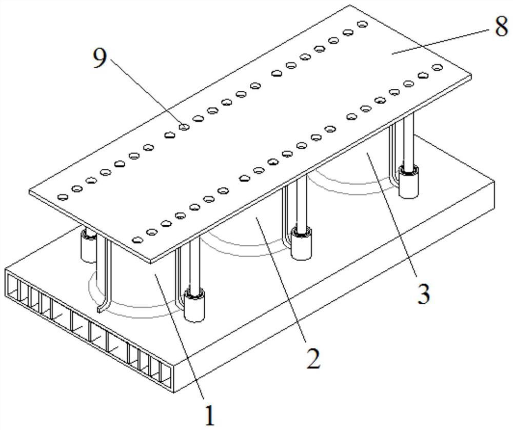 Buffer base suitable for ocean nuclear power platform equipment