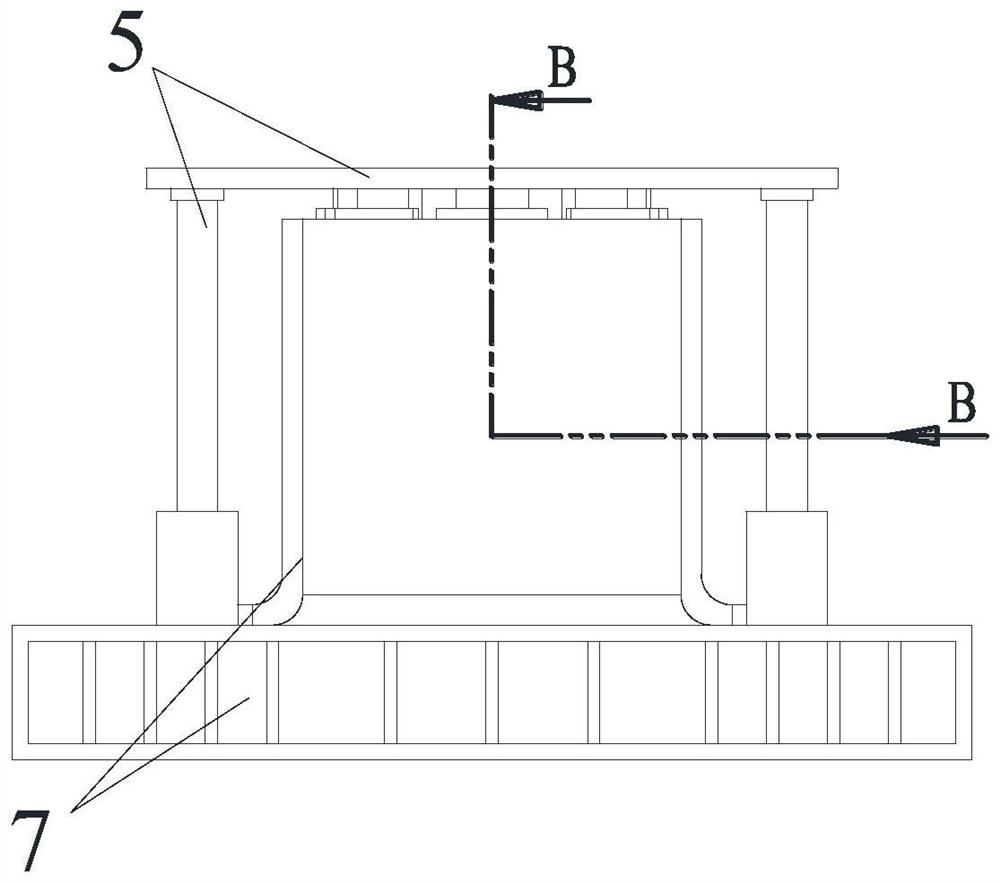 Buffer base suitable for ocean nuclear power platform equipment