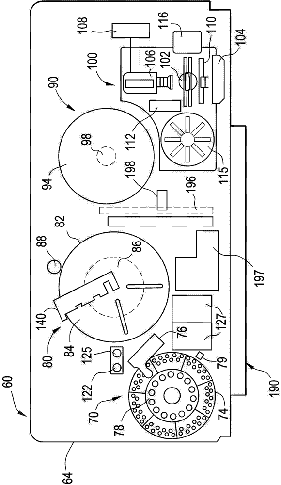 Method for holding multiple types of diagnostic test consumables in a random access single container