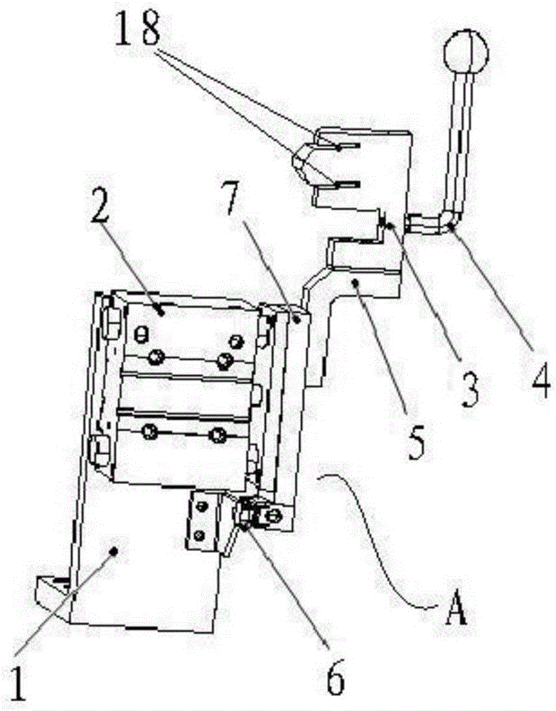 Automobile door glass guiding groove sizing device and clamp tool