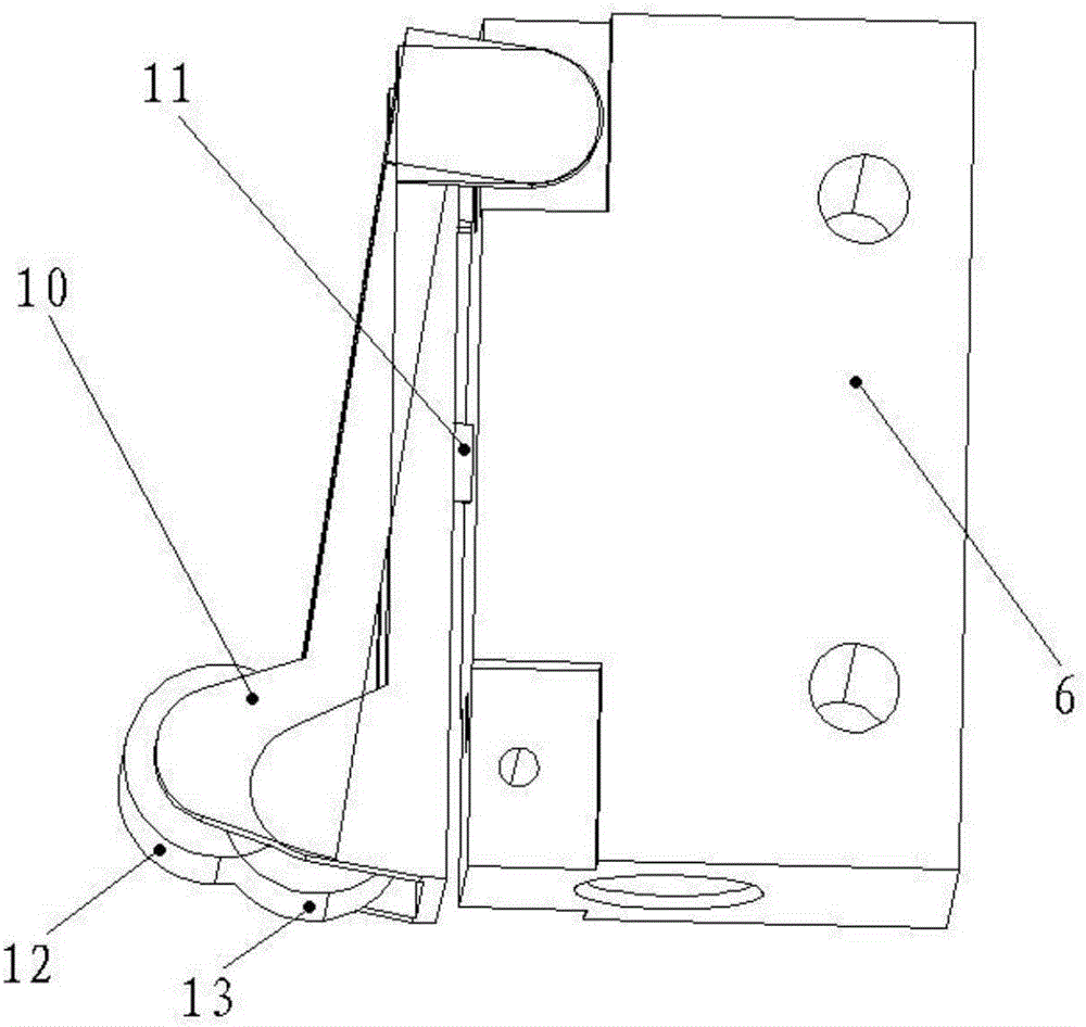 Automobile door glass guiding groove sizing device and clamp tool