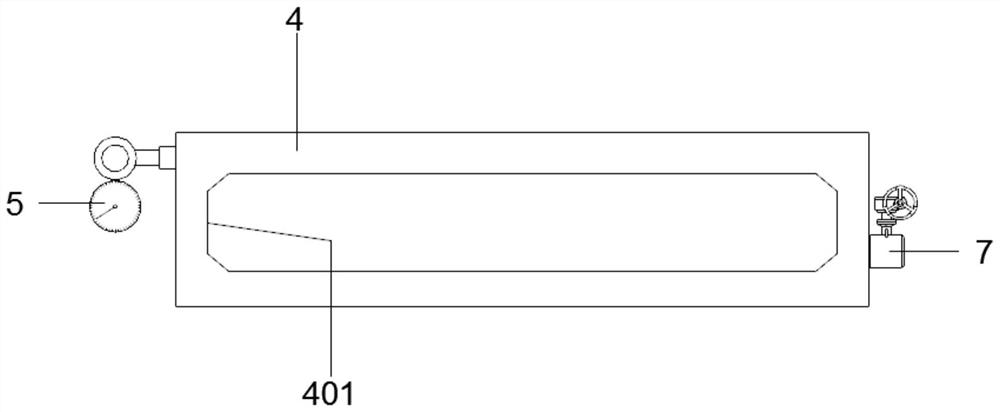 Air tightness detection device for liquid cooling integrated box