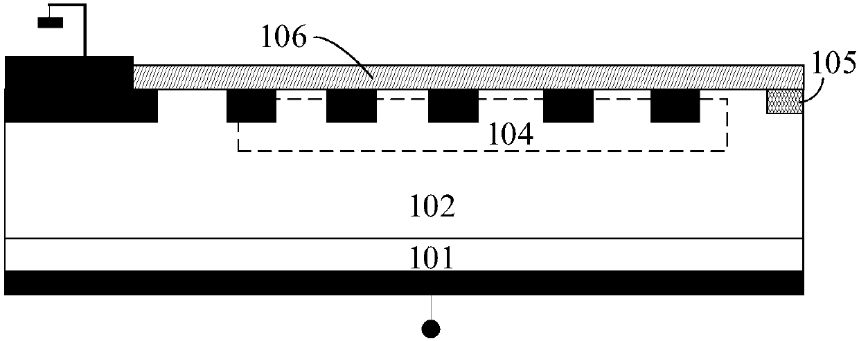 Silicon carbide power device terminal and manufacturing method therefor