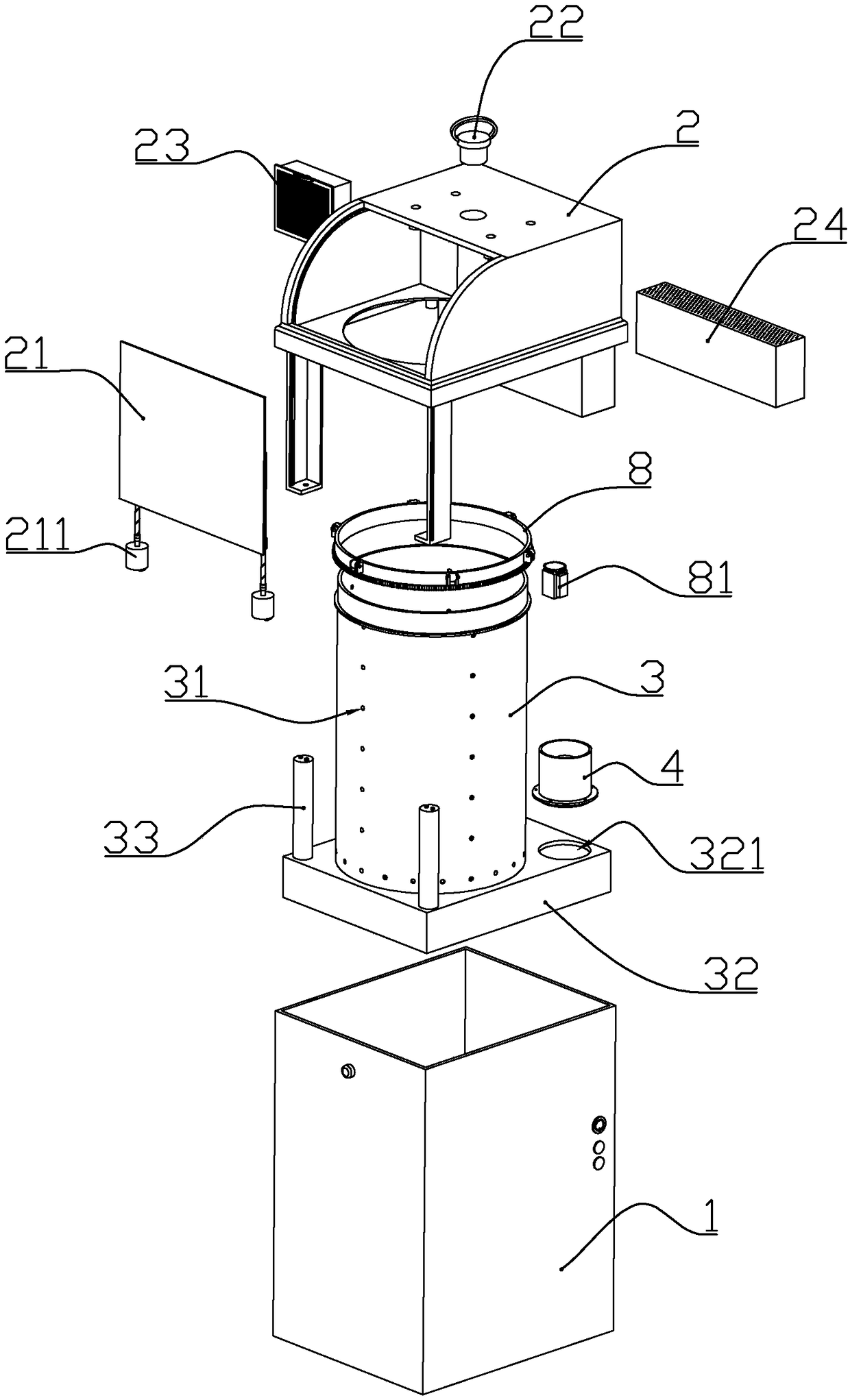 Multifunction domestic garbage can