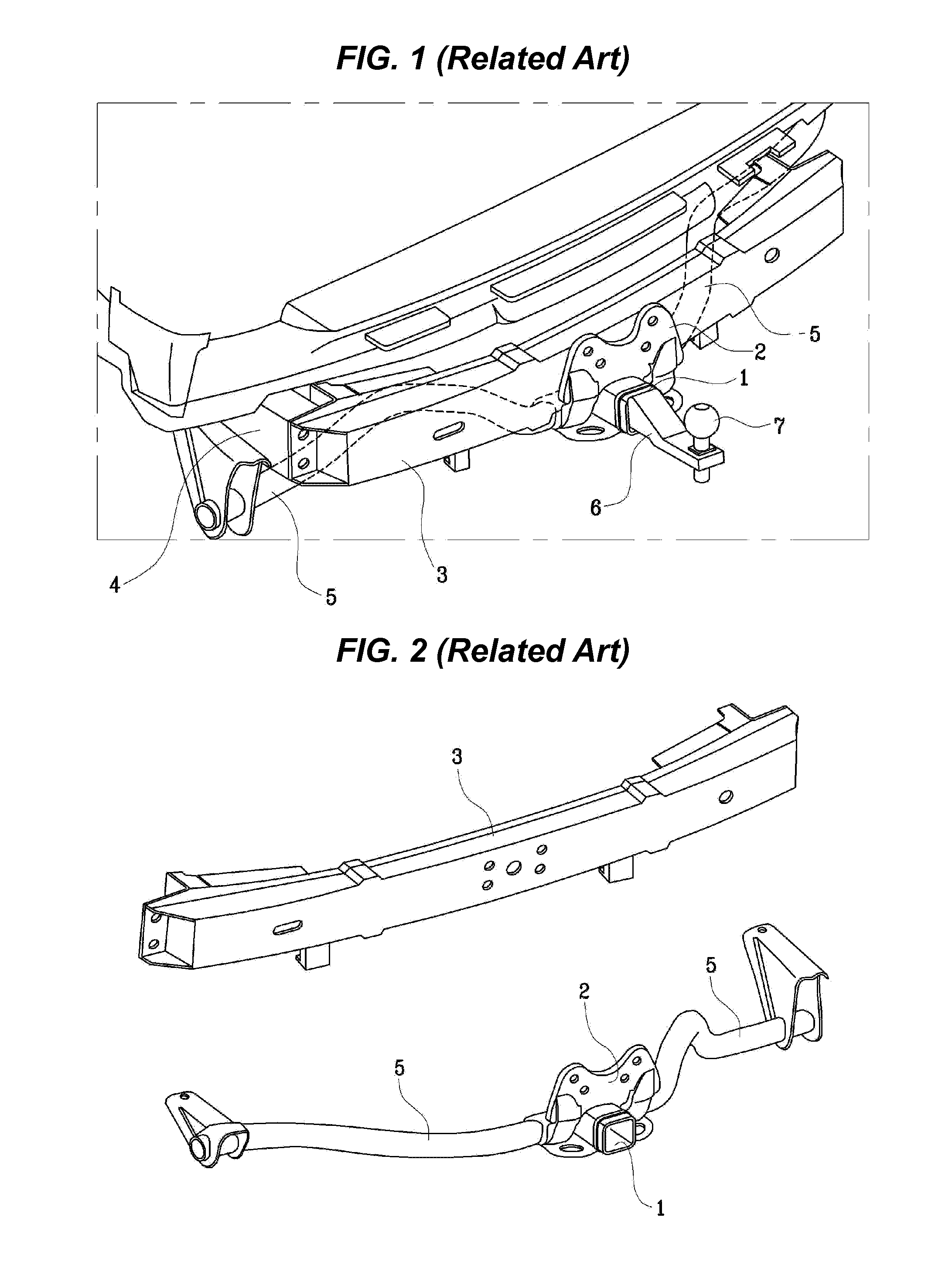 Hitch receiver apparatus for vehicle