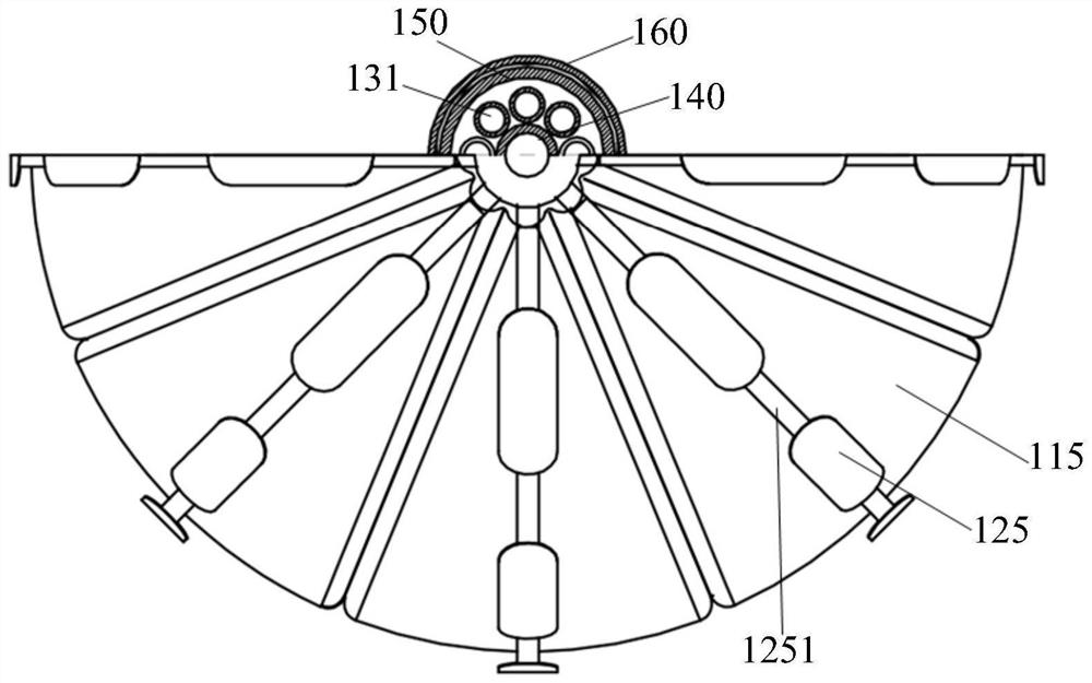 Segmented saccular electrode catheter and ablation equipment comprising segmented saccular electrode catheter