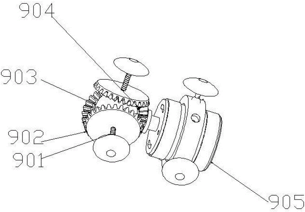 Amphibious multiunit wheel type pipeline robot overhaul system