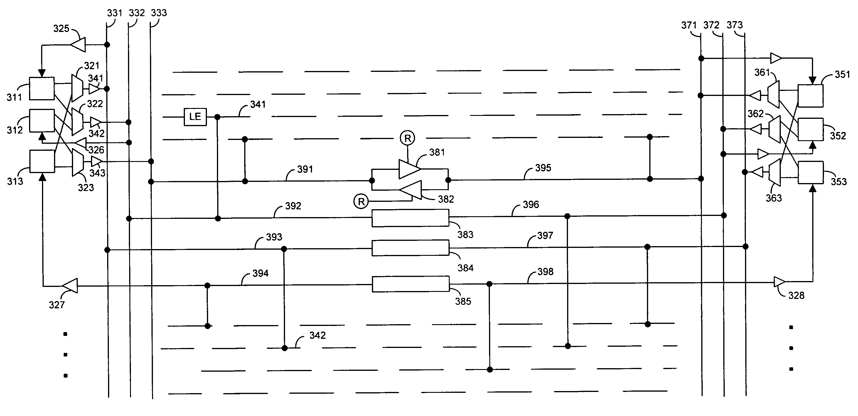 Programmable routing structures providing shorter timing delays for input/output signals