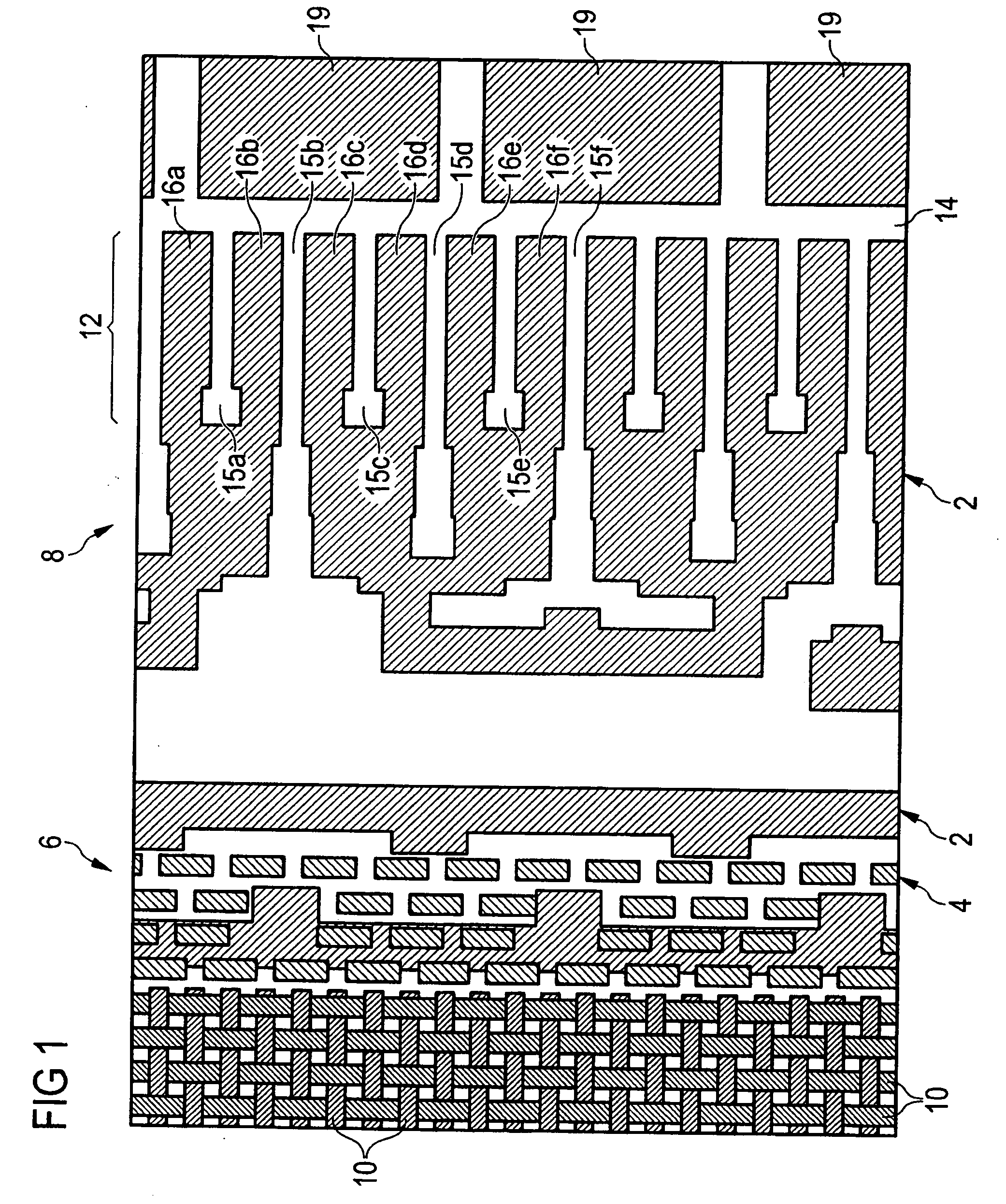 Method for transferring a layout of an integrated circuit level to a semiconductor substrate