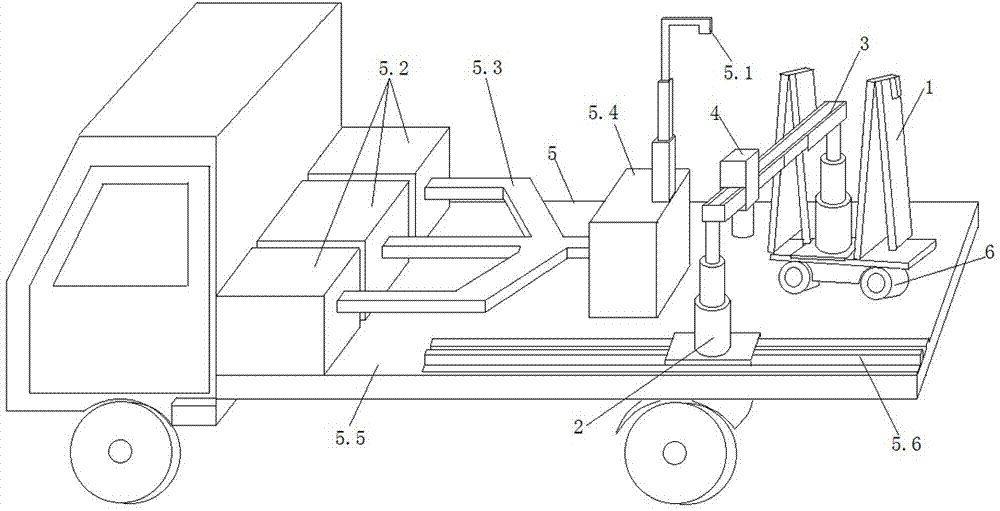 Vehicle-mounted building 3D printing equipment