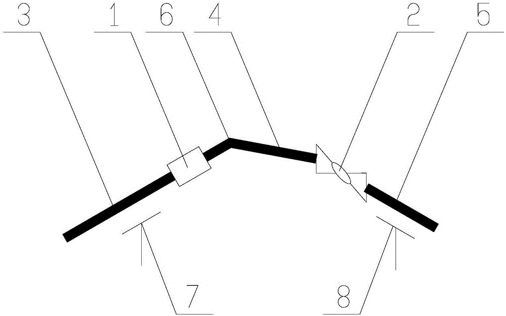 Device for solving problem of local differential settlement of pipeline through combination of rotating compensation device and hinge compensation device