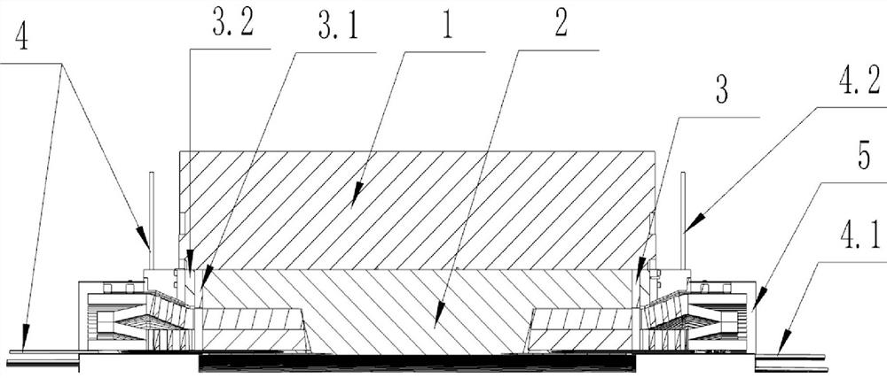 Water-cooled motor stator and motor