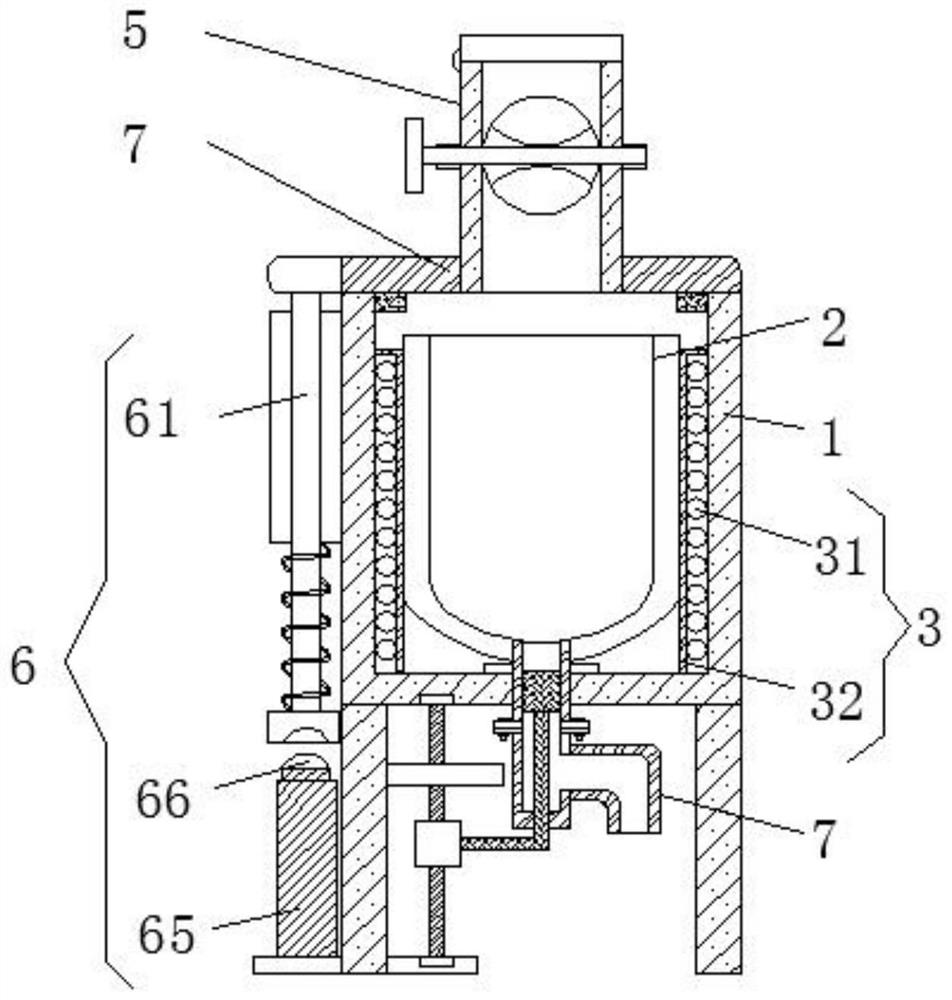 Casting melting device with splash-proof component