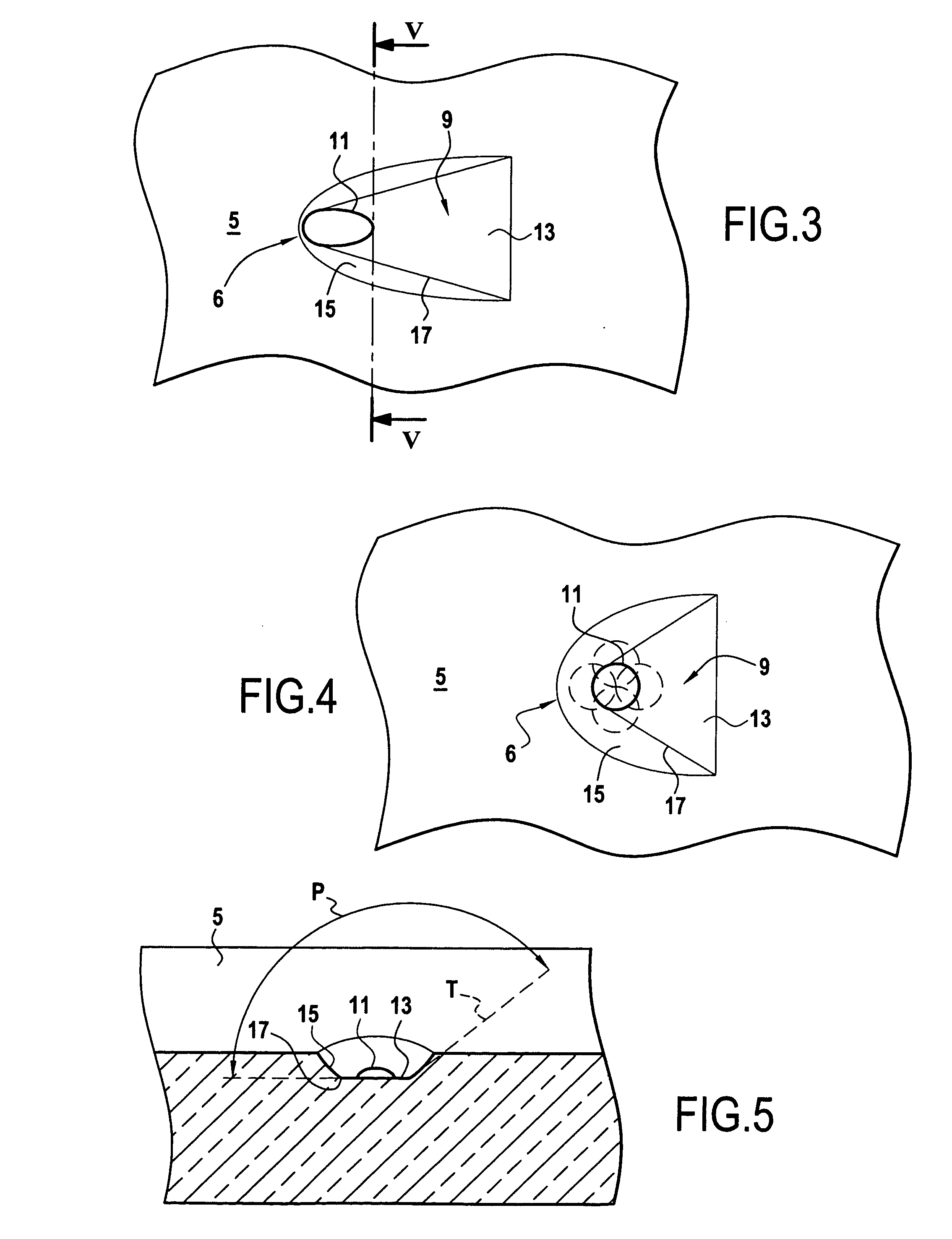 Cooling channel formed in a wall