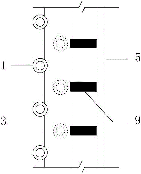 Intensified permanent support assembly type basement structure system and construction method