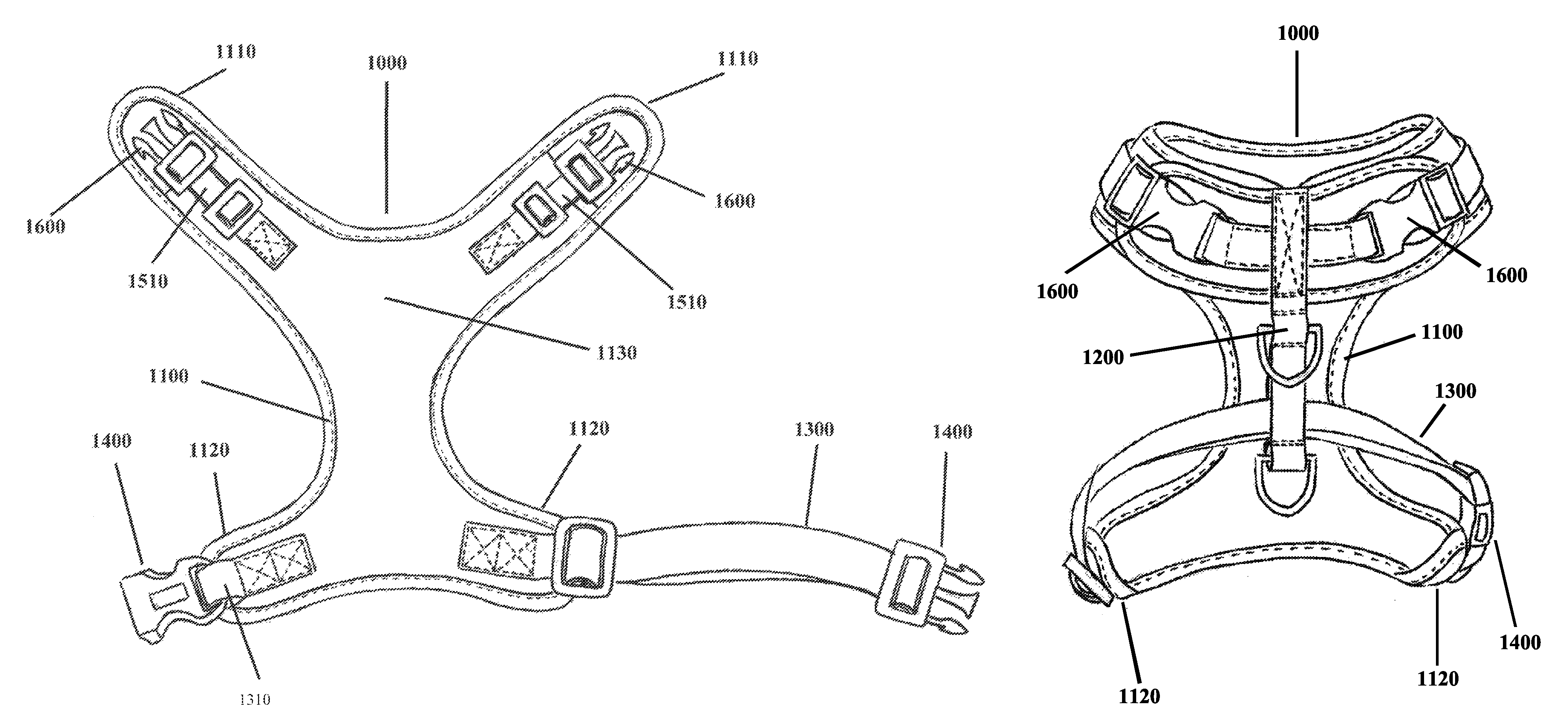 Non-choking harness for pet