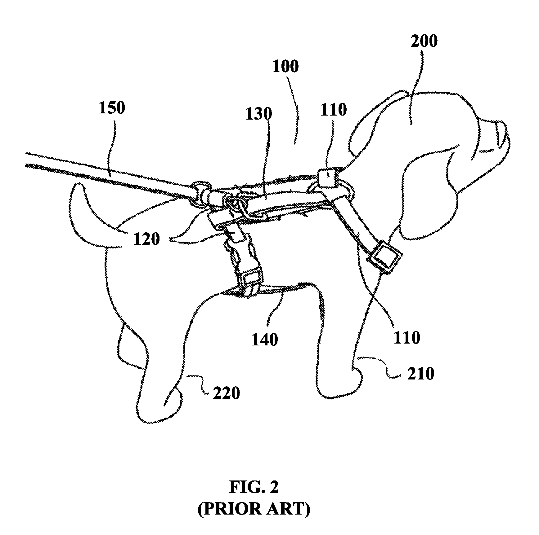 Non-choking harness for pet