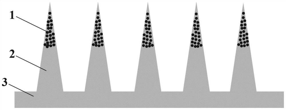 Soluble microneedle patch for targeted diagnosis and treatment of skin diseases and preparation of soluble microneedle patch