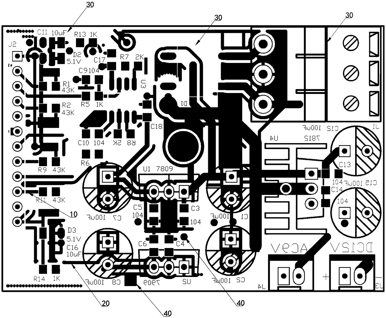 Analog circuit teaching experimental box