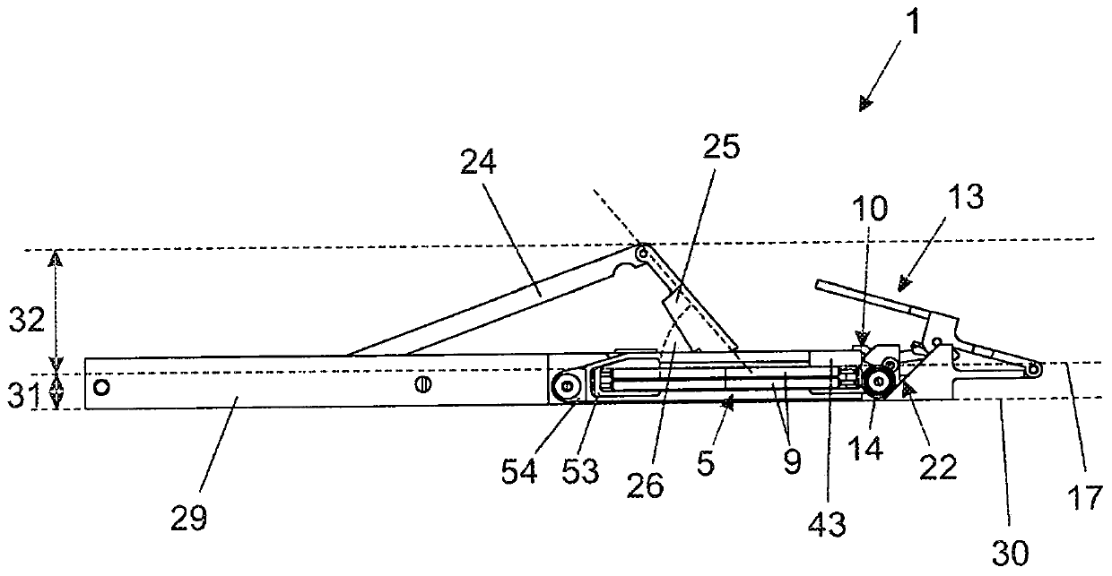 Ejection device for folding or folding sliding doors