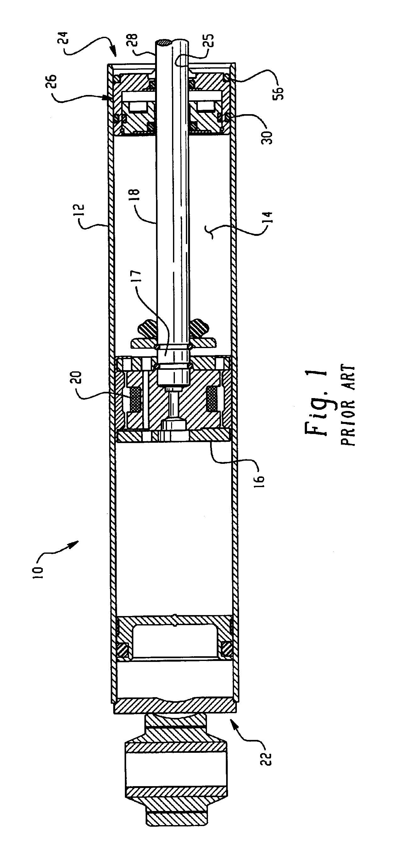 Closing system for a magneto-rheological damper