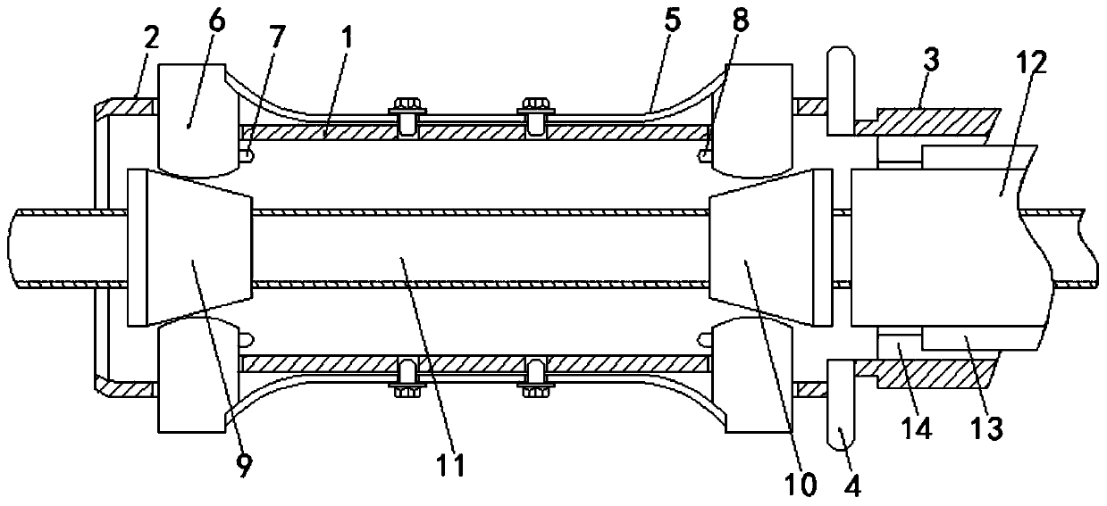 Resistivity variation principle based optical centering deviation detecting device